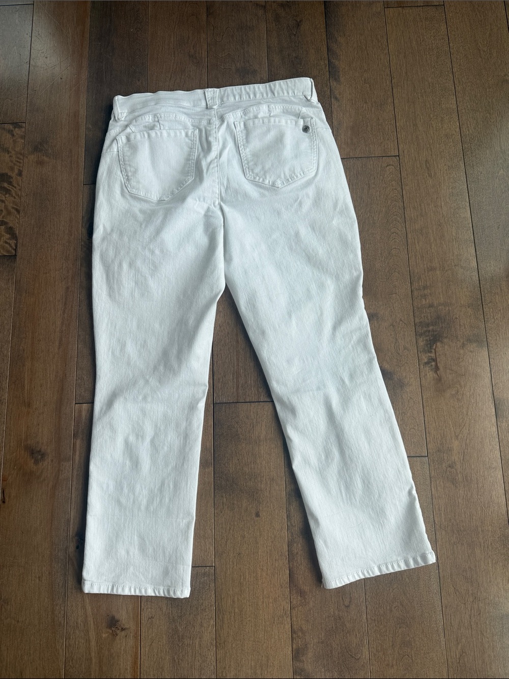 Democracy Ab'solution White High Rise Straight Leg Jeans 14P - Picture 7 of 8